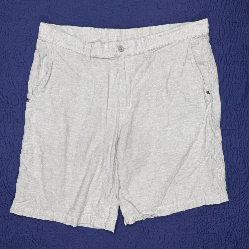 Patagonia Back Step Shorts Hemp Organic Cotton Green 10" Inseam Men's 36 Read